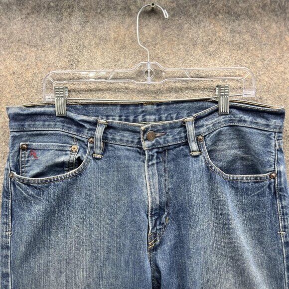 Polo Ralph Lauren Jeans Mens 33x30 Blue Denim Straight Leg Classic The Hampton - Picture 4 of 10